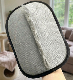 Hair rolls into a strip